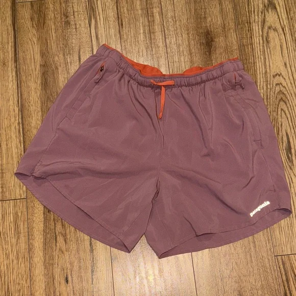 Patagonia Mauve Shorts with Rust Details - Picture 1 of 6
